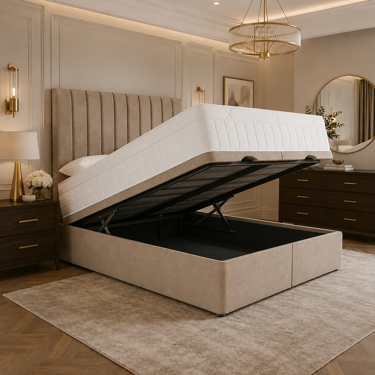 Penhurst Lift-Up Ottoman Divan Bed