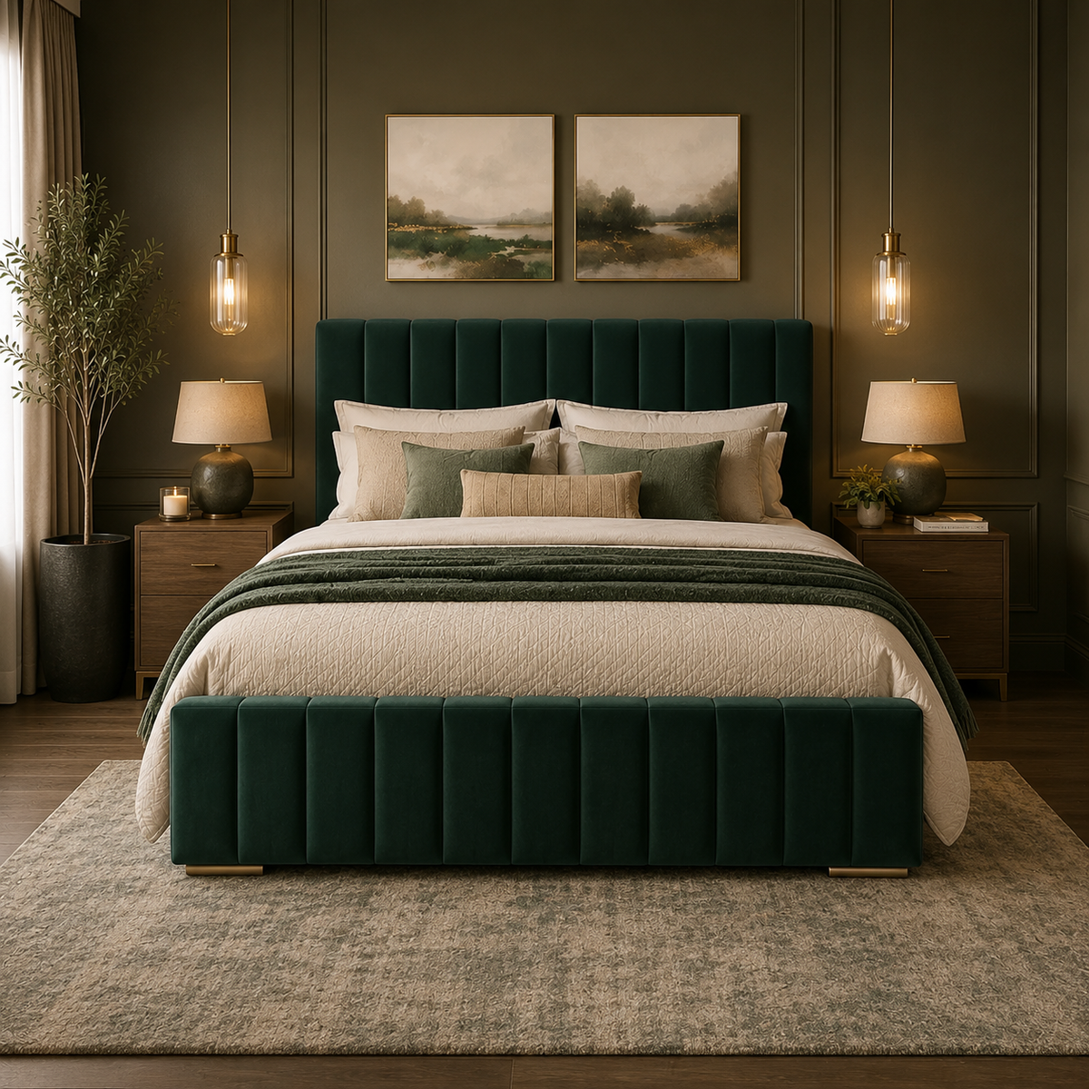 Veloura Upholstered Bed