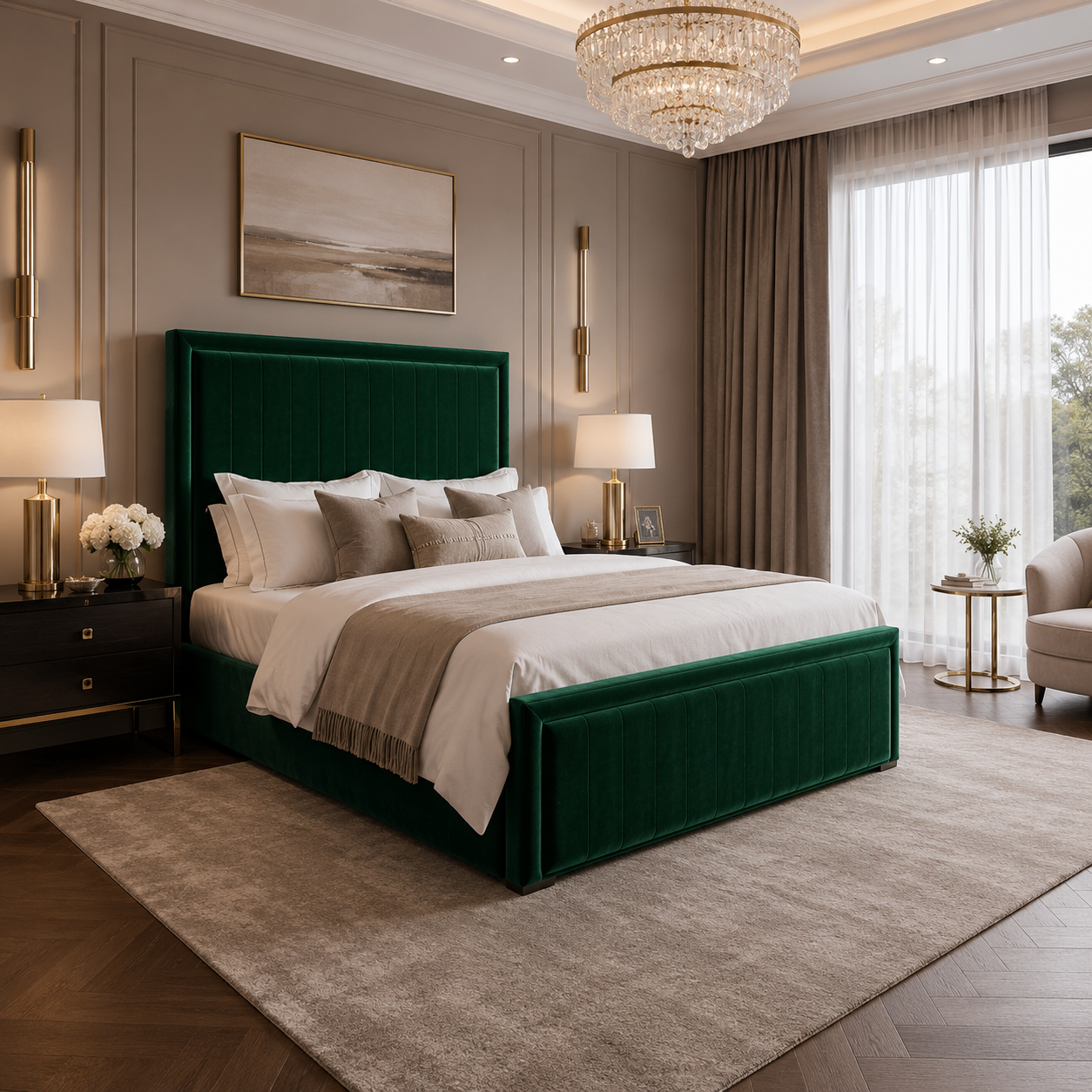 Alderley Cushion Upholstered Bed