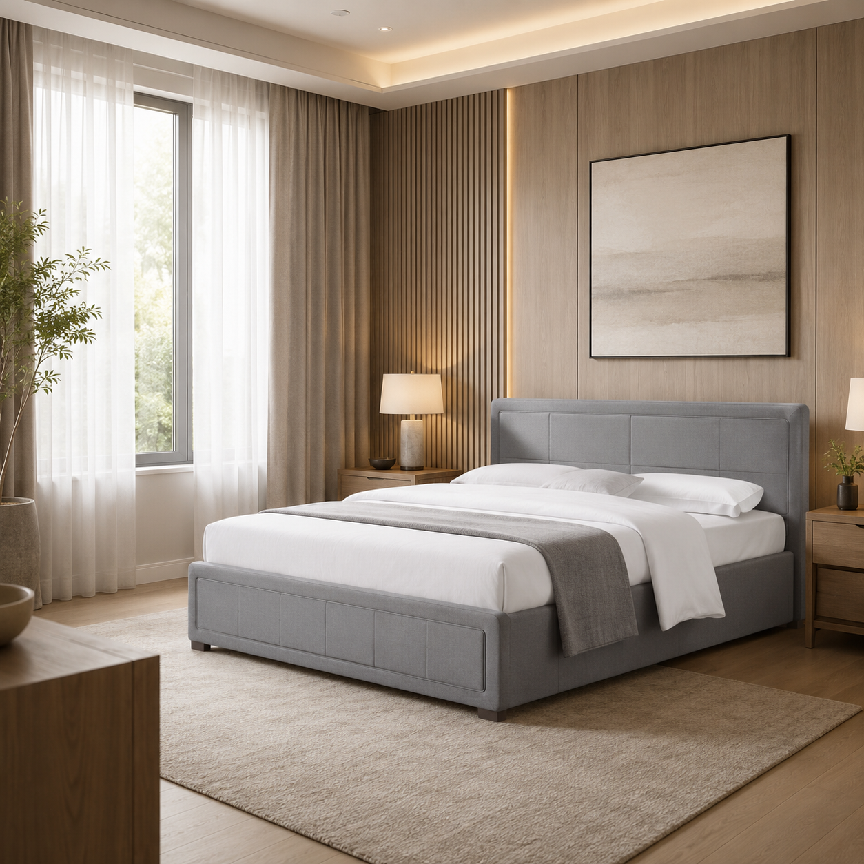 Hawkesmere Upholstered Ottoman Bed