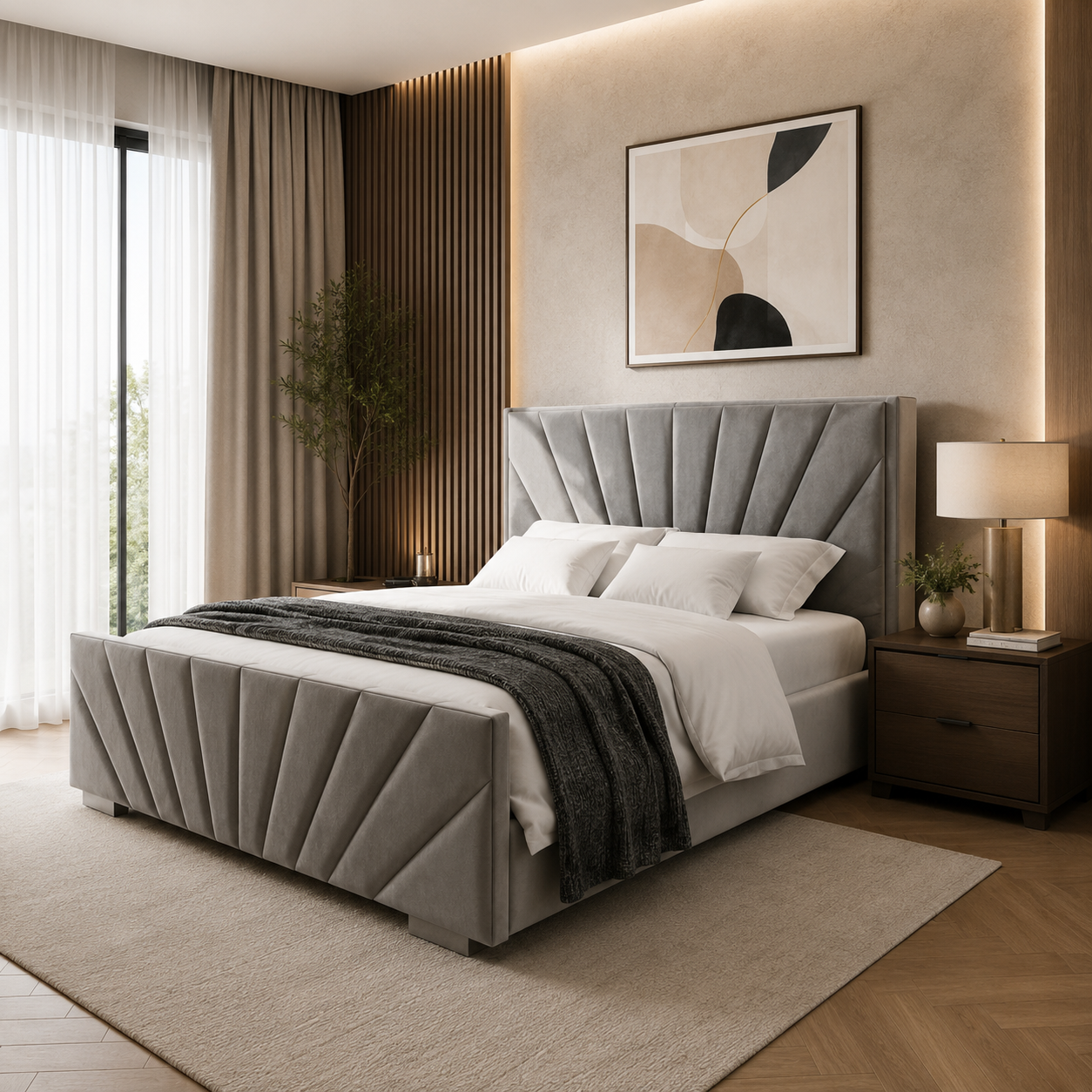 Kingscroft Upholstered Ottoman Bed