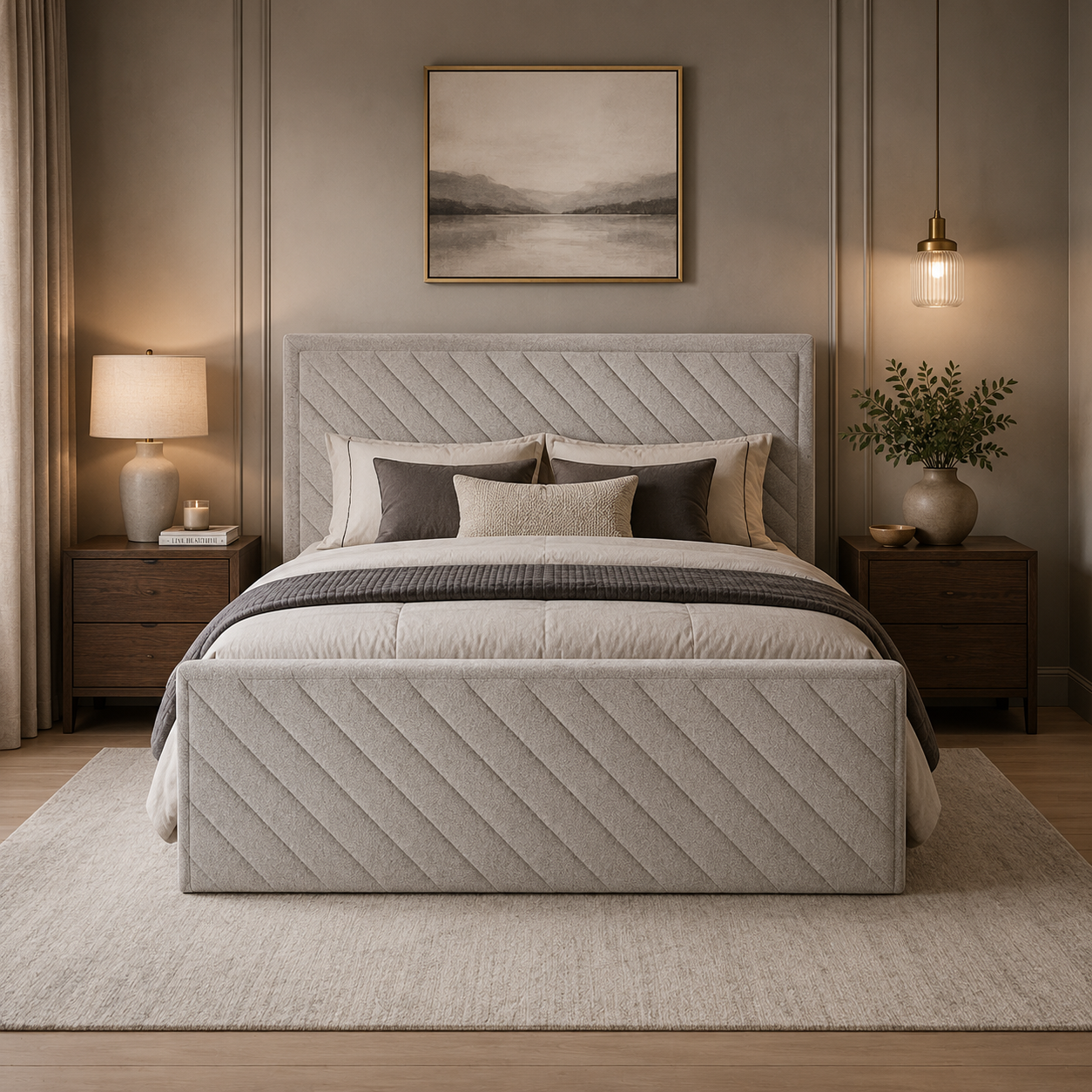 Norluxe Upholstered Bed