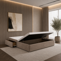 Norwyn Ottoman Storage Half End Lift Divan Bed Base
