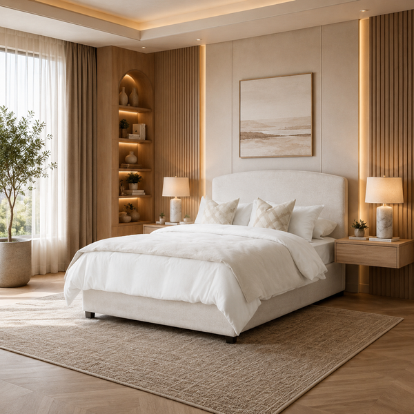 Rosecroft Upholstered Ottoman Bed