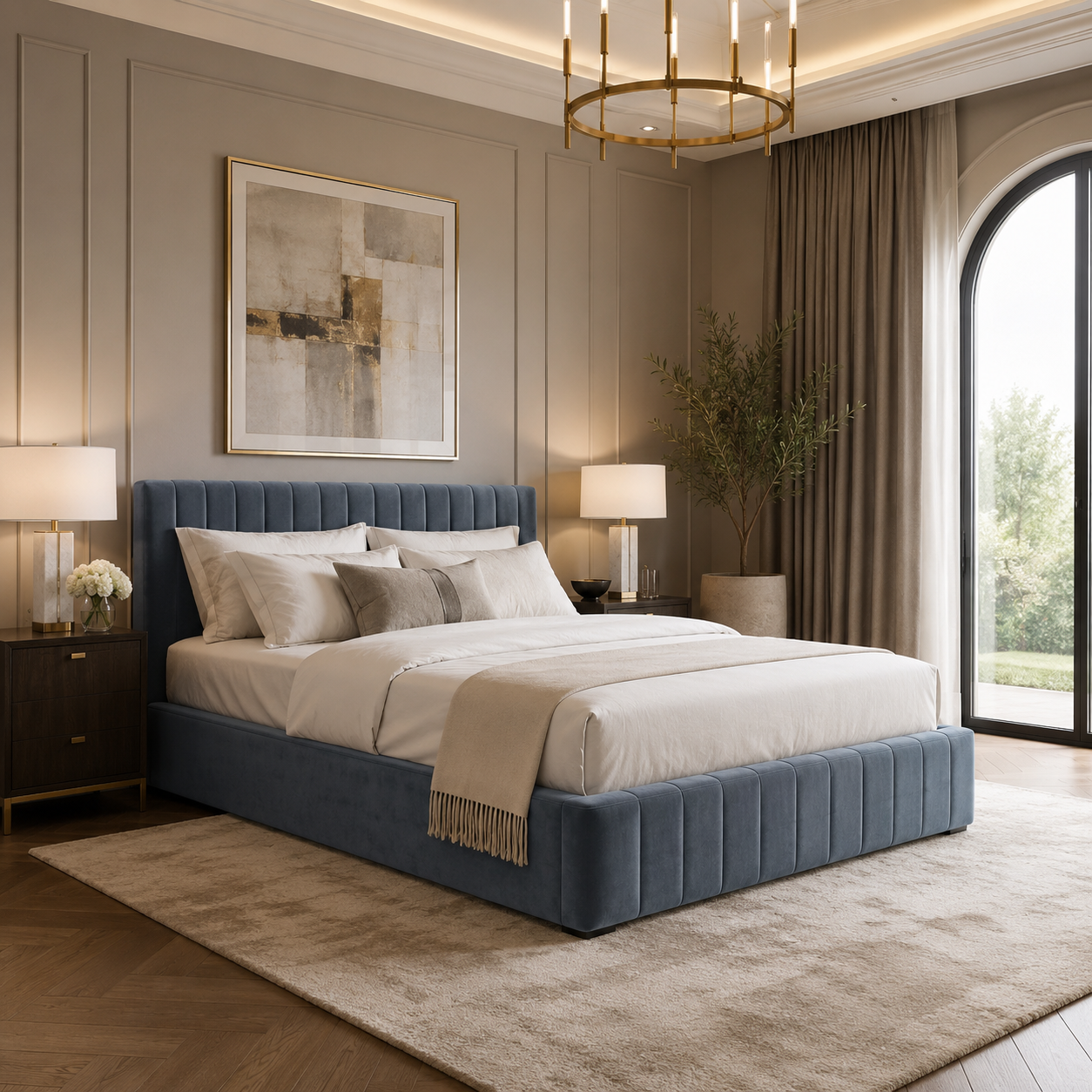 Wensford Upholstered Ottoman Bed